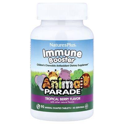 Animal Parade®, Immune Booster, Tropical Berry, 90 Animal-Shaped Tablets