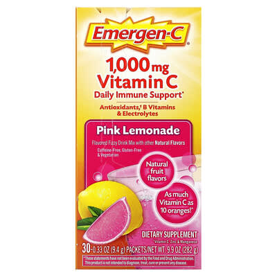 Vitamin C, Pink Lemonade, 1,000 mg, 30 Packets, 0.33 oz (9.4 g) Each