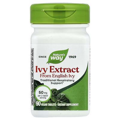 Ivy Extract, 90 Vegan Tablets (25 mg per Tablet)