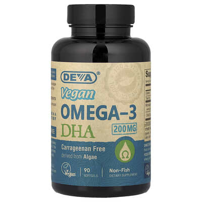 Vegan Omega-3 DHA, 90 Softgels