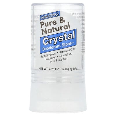 Pure & Natural, Crystal Deodorant Stone™, Unscented, 4.25 oz (120 g)