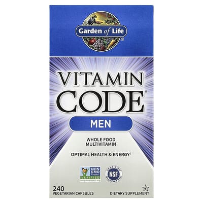 Vitamin Code®, Whole Food Multivitamin For Men, 240 Vegetarian Capsules