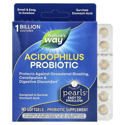 Pearls®, Acidophilus Probiotic, 1 Billion CFU, 90 Softgels