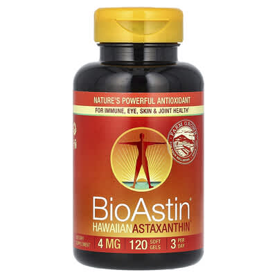 BioAstin®, Hawaiian Astaxanthin, 4 mg, 120 Soft Gels