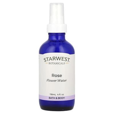 Rose Flower Water, 4 fl oz (118 ml)