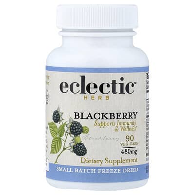 Blackberry, Supports Immunity & Wellness, 90 Veg Caps (480 mg per Capsule)