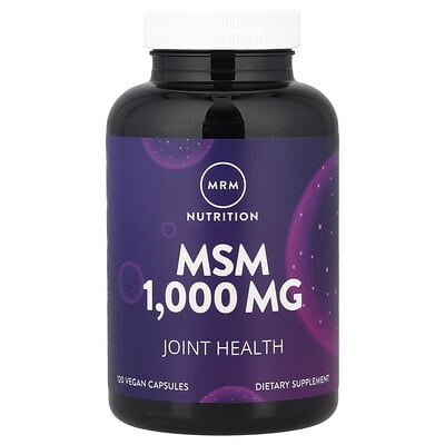 MSM, 1,000 mg, 120 Vegan Capsules