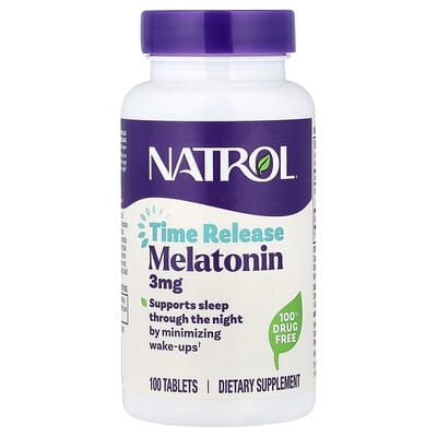 Melatonin, Time Release, 3 mg, 100 Tablets