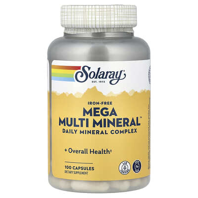 Mega Multi Mineral, Iron Free, 100 Capsules