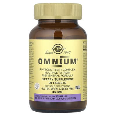 Omnium®, Phytonutrient Complex Multiple Vitamin and Mineral Formula, 90 Tablets