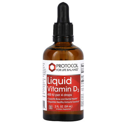 Protocol for Life Balance Жидкий витамин D3, 2 fl oz (59 ml)