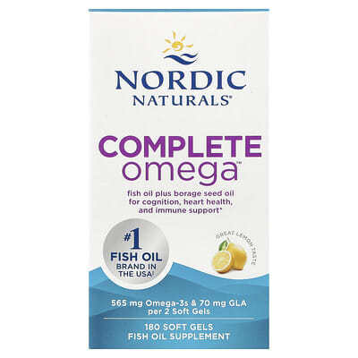 Complete Omega™, Lemon, 180 Soft Gels