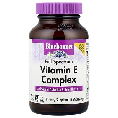 Комплекс витамина E, Full Spectrum, 60 капсул