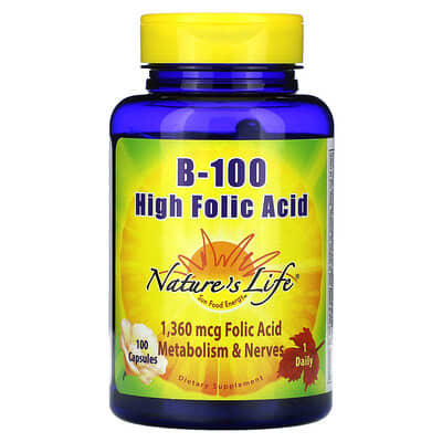 Nature's Life Energizing B-100, 100 капсул