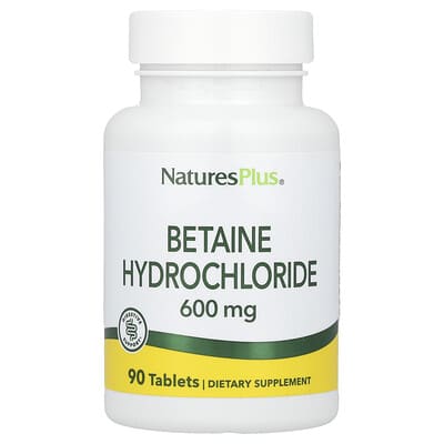 Betaine Hydrochloride, 600 mg, 90 Tablets