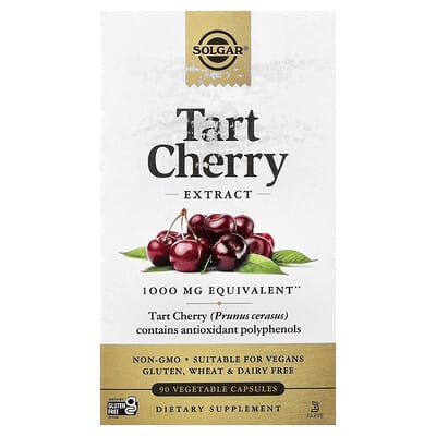 Tart Cherry Extract, 1,000 mg, 90 Vegetable Capsules