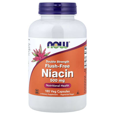 Flush-Free Niacin, 500 mg, 180 Veg Capsules