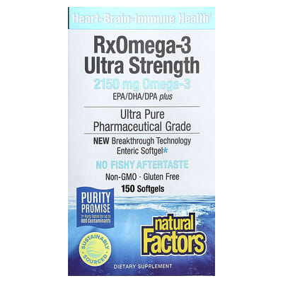 RxOmega-3 Ultra Strength, 150 мягких капсул (1,075 mg на капсулу)