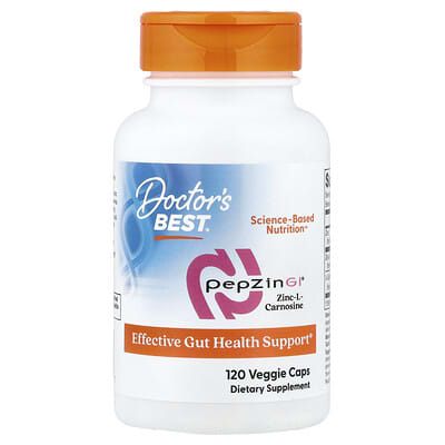 PepZin GI®, цинк-L-карнозин, 120 вегетарианских капсул
