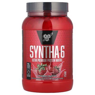 Syntha-6®, Ultra Premium Protein Matrix, Strawberry Milkshake, 2.91 lbs (1.32 kg)