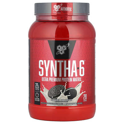 Syntha-6®, Ultra Premium Protein Matrix, Cookies & Cream, 2.91 lb (1.32 kg)