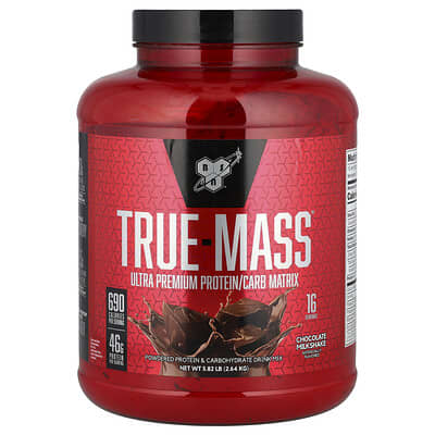 True-Mass®, Ultra Premium Protein/Carb Matrix, Chocolate Milkshake, 5.82 lbs (2.64 kg)