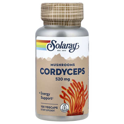 Грибы Cordyceps Solaray 520 mg 100 VegCaps