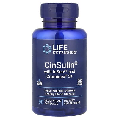 CinSulin® с InSea®2 и Crominex® 3+, 90 вегетарианских капсул