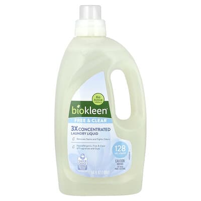 Laundry Liquid, Free & Clear, Fragrance Free, 64 fl oz (1.89 L)