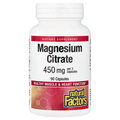 Magnesium Citrate, 90 Capsules (150 mg per Capsule)