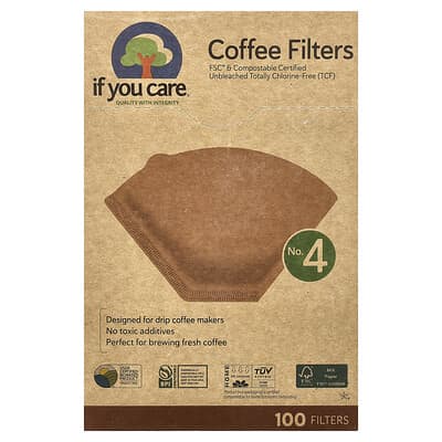 Фильтры для кофе, No. 4, 100 шт