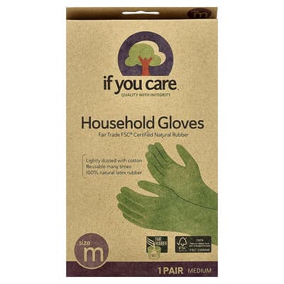 Household Gloves, Medium, 1 Pair