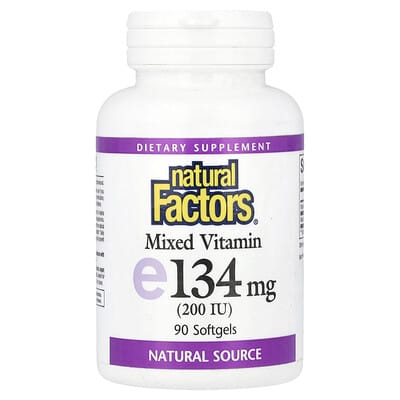 Смесь витамина E, 134 mg (200 IU), 90 мягких капсул
