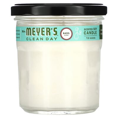 Scented Soy Candle, Basil, 7.2 oz (204 g)