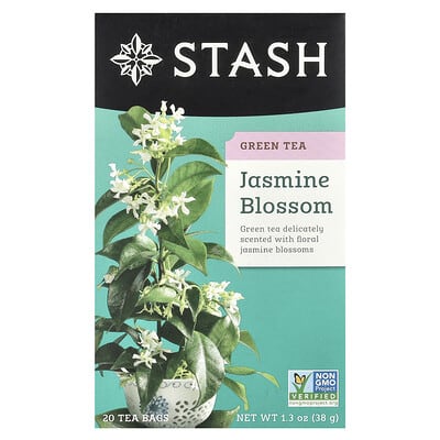 Green Tea, Jasmine Blossom, 20 Tea Bags, 1.3 oz (38 g)