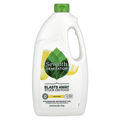 Dishwasher Detergent Gel, Lemon, 42 oz (1.19 kg)