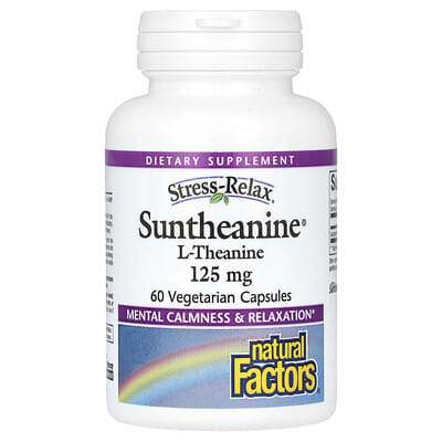 Stress-Relax®, Suntheanine® L-Theanine, 60 Vegetarian Capsules (125 mg per Capsule)