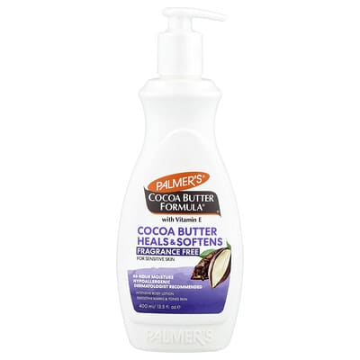 Cocoa Butter Formula® with Vitamin E, Intensive Body Lotion, For Sensitive Skin, Fragrance Free, 13.5 fl oz (400 ml)
