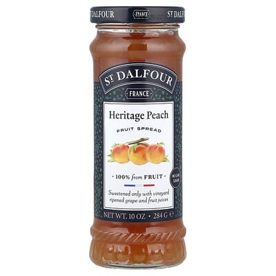 St. Dalfour Fruit Spread джем из персика Heritage, 10 oz (284 g)