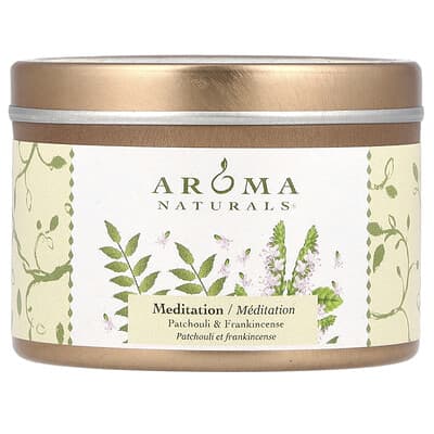 Soy VegePure®, Small Soy To Go Tin Candle, Patchouli & Frankincense, 2.8 oz (79.38 g)
