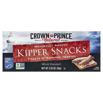 Копченые закуски Kipper Snacks, натуральное копчение, 3.25 oz (92 g)