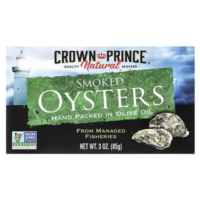 Smoked Oysters In Olive Oil, 3 oz (85 g)