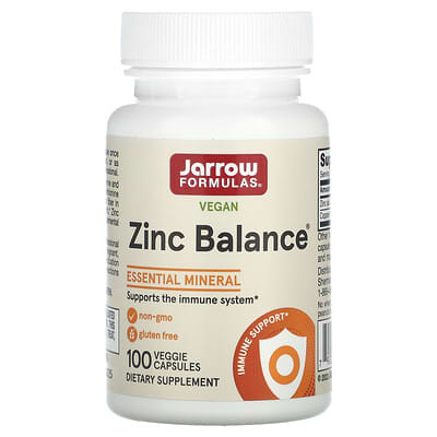 Веганские капсулы Zinc Balance, 100 шт.