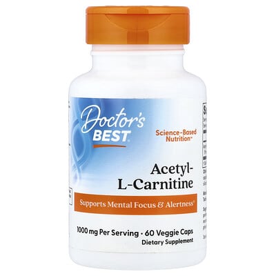 Acetyl-L-Carnitine, 60 Veggie Caps (500 mg Per capsule)
