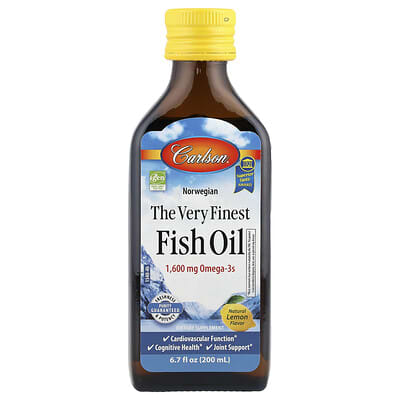 Norwegian, The Very Finest Fish Oil, Natural Lemon, 6.7 fl oz (200 ml)