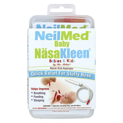 NeilMed NasaKleen, Babies & Kids Nasal-Oral Aspirator, 1 Kit