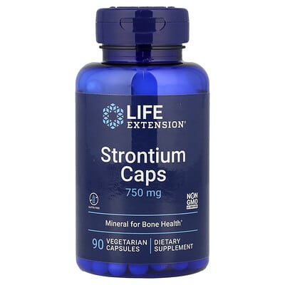 Strontium Caps, 90 Vegetarian Capsules (250 mg per Capsule)