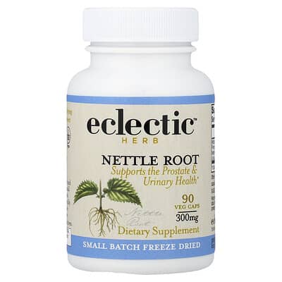 Экстракт корня крапивы Eclectic Herb Nettle Root, Supports The Prostate & Urinary Health, 300 mg, 90 Veg Caps