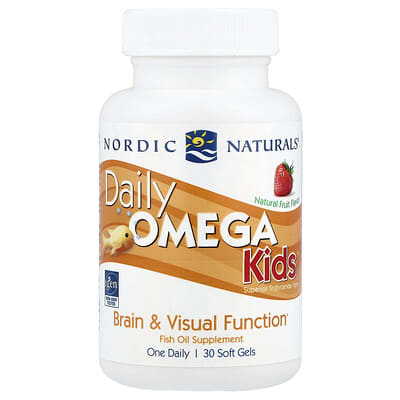 Daily Omega Kids™, Natural Fruit, 30 Soft Gels