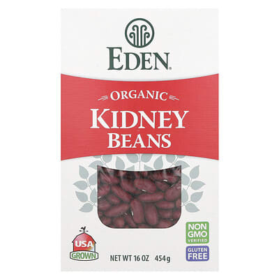 Eden Foods органическая красная фасоль, 16 oz (454 g)